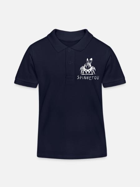 spinnetou wortspiel spinne lustig winnetou - Kinder Organic Poloshirt Mini Sprinter von Stanley/Stella - Navy