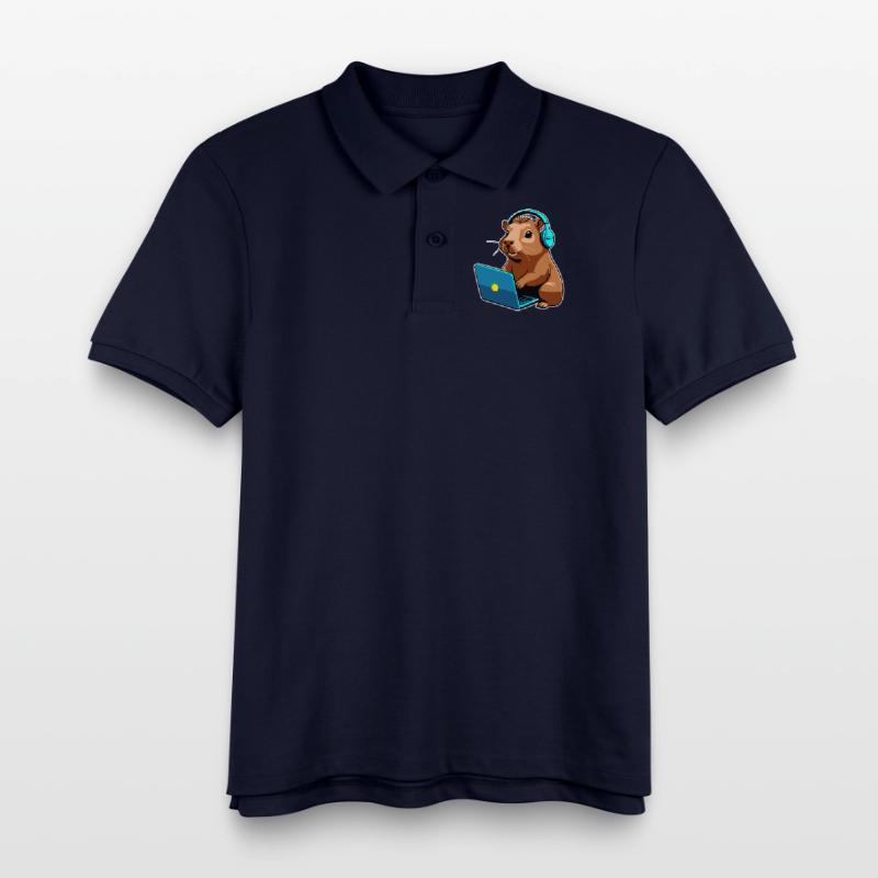 Capybara Programmeur Codeur Ordinateur Polo enfant bio Stanley/Stella