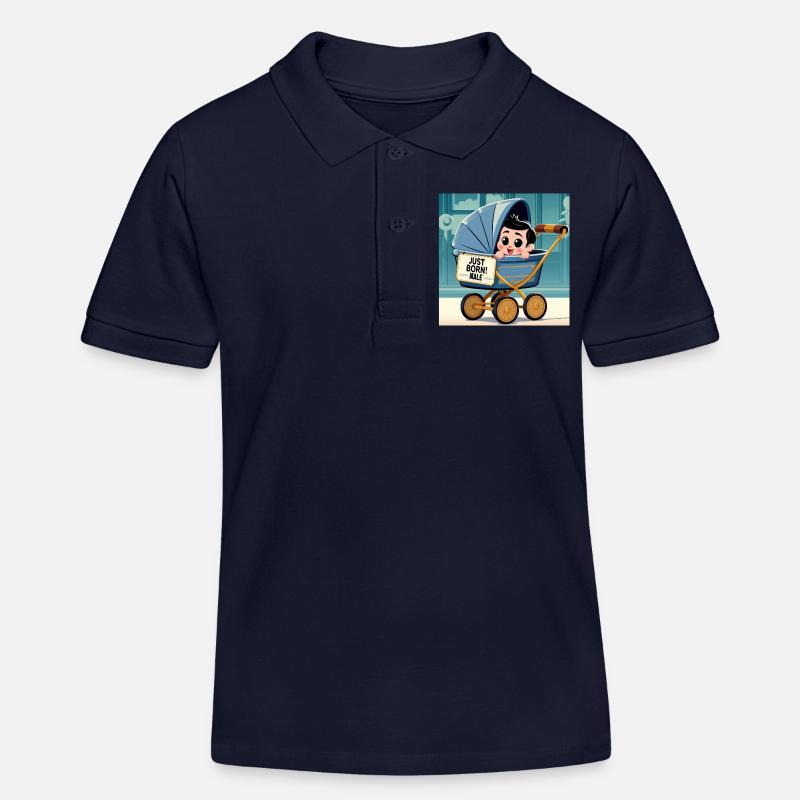Gerade geborener Junge - Kinder Organic Poloshirt Mini Sprinter von Stanley/Stella - Navy