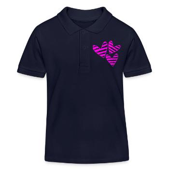 VALENTINSTAG. Junggesellinnenabschied. ICH LIEBE DICH. ICH LIEBE DICH. LIEBE - Kinder Organic Poloshirt Mini Sprinter von Stanley/Stella - Navy - Vorne