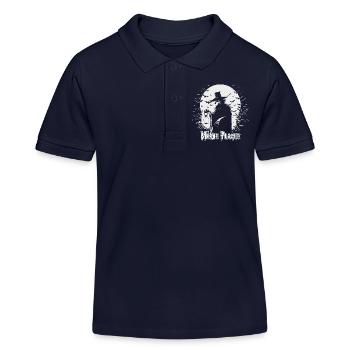 Mystische Hexerei Mond Design - Kinder Organic Poloshirt Mini Sprinter von Stanley/Stella - Navy - Vorne
