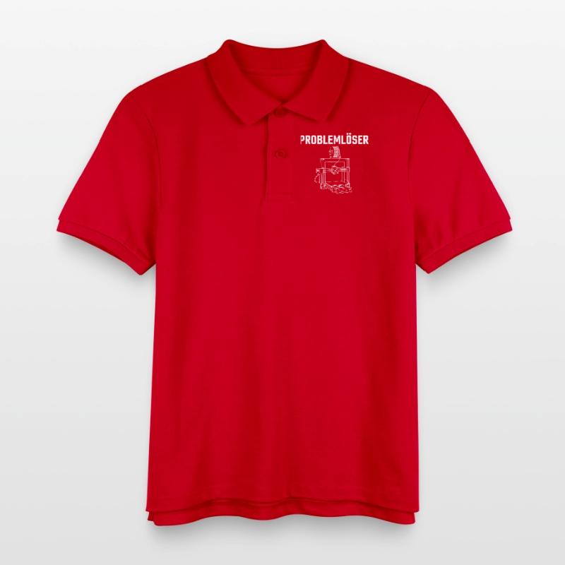 Problem Solver 3D Printer – Maker Statement Design Kids Organic Polo Shirt by Stanley/Stella