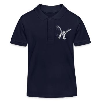 faucon pèlerin - Polo enfant bio Stanley/Stella - bleu marine - Devant