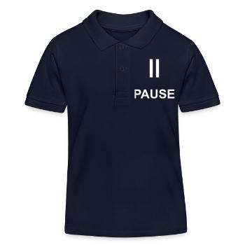 Break Time Out Gift Statement - Kids Organic Polo Shirt by Stanley/Stella - navy - Front