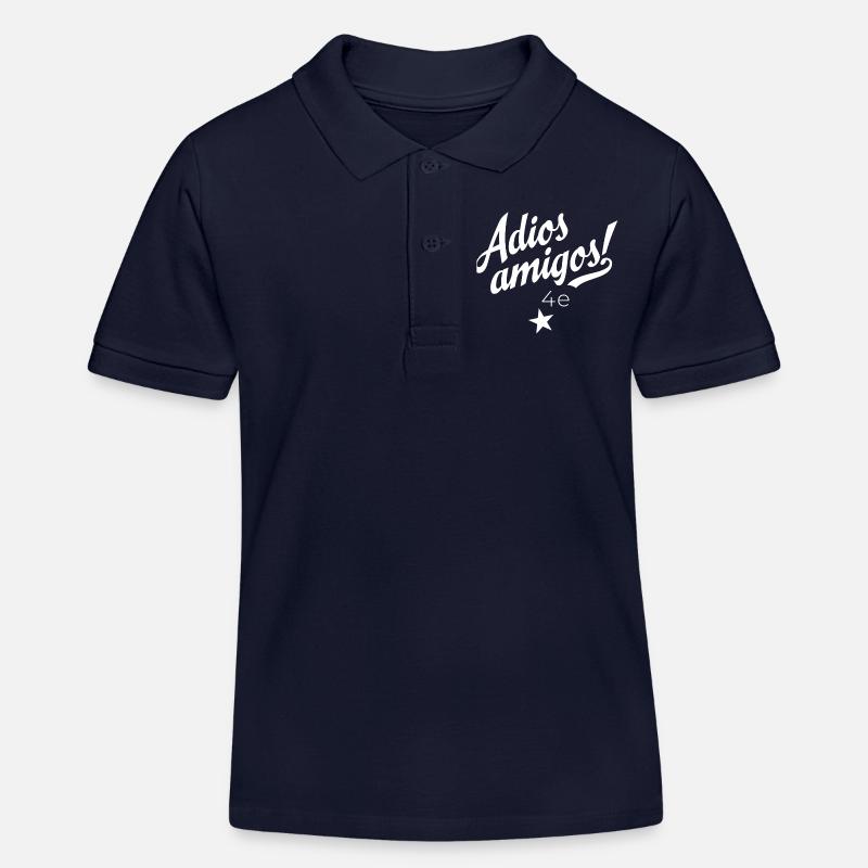 Abschlussklasse 4e - Kinder Organic Poloshirt Mini Sprinter von Stanley/Stella - Navy