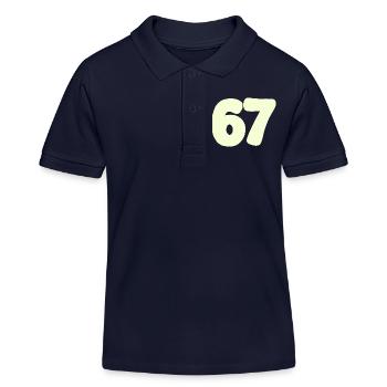 67 - Kinder Organic Poloshirt Mini Sprinter von Stanley/Stella - Navy - Vorne