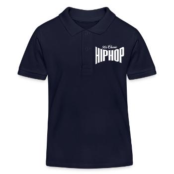 90er-Jahre-Classic-Hip-Hop-Logo - Kinder Organic Poloshirt Mini Sprinter von Stanley/Stella - Navy - Vorne