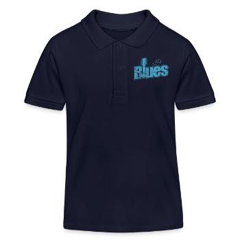 Musique Blues Chicago Trompette Blues - Polo enfant bio Stanley/Stella - bleu marine - Devant