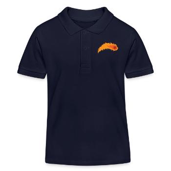 Feuerstern Weltall Himmel - Kinder Organic Poloshirt Mini Sprinter von Stanley/Stella - Navy - Vorne