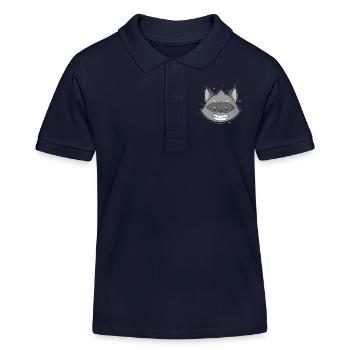 Washable nocturnal omnivore - Kids Organic Polo Shirt by Stanley/Stella - navy - Front