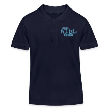 Arts martiaux de karaté difficiles à tuer - Polo enfant bio Stanley/Stella - bleu marine - Devant