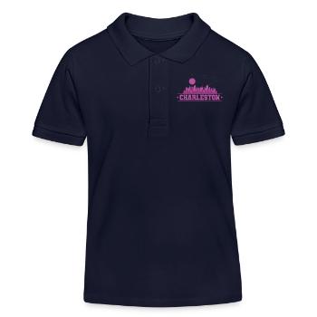 Charleston, une ville de l’État de Caroline du Sud, aux États-Unis. - Polo enfant bio Stanley/Stella - bleu marine - Devant