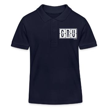 São Paulo GRU, City Souvenir Hoodie, Tasche, Mug - Kinder Organic Poloshirt Mini Sprinter von Stanley/Stella - Navy - Vorne