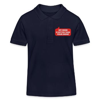 ma mère est meilleure que votre maman - Polo enfant bio Stanley/Stella - bleu marine - Devant