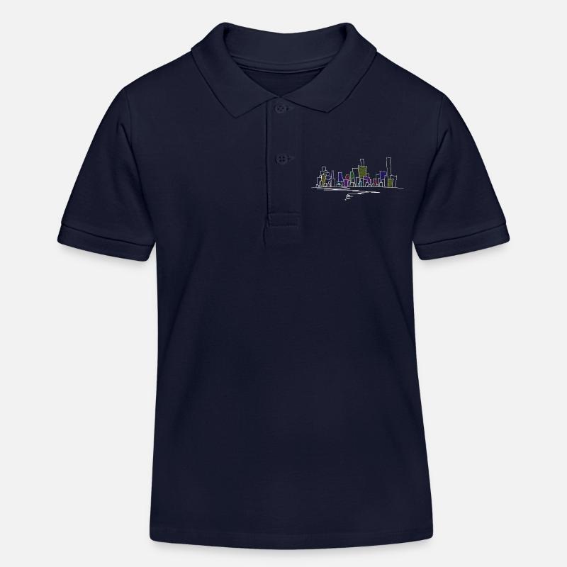 skyline - Polo enfant bio Stanley/Stella - bleu marine