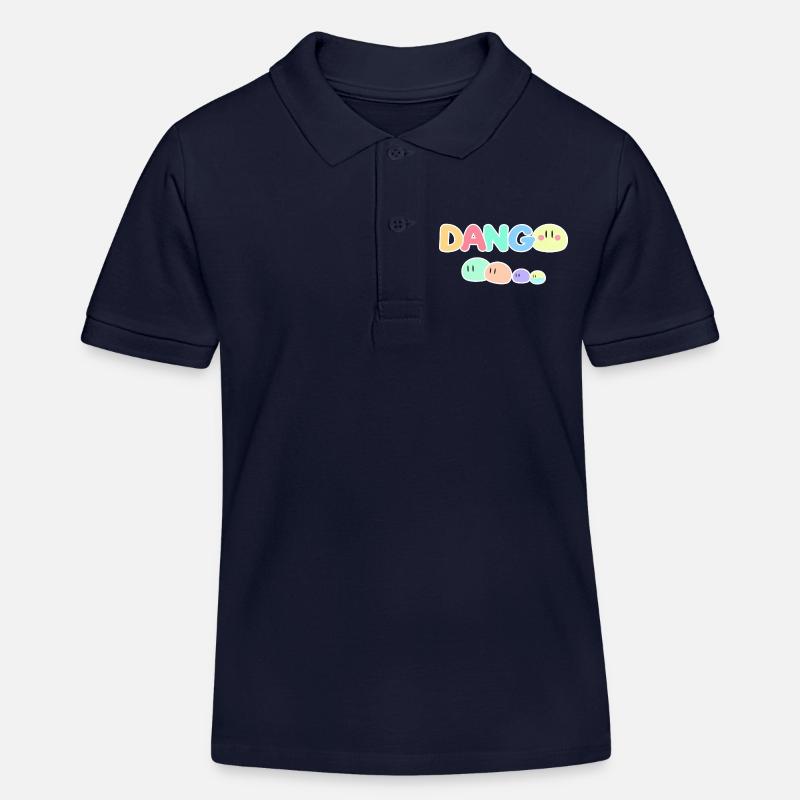 Dango Pastel Pop Illustration - Polo enfant bio Stanley/Stella - bleu marine