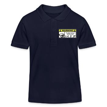 Turbo-Rennwarnung - Kinder Organic Poloshirt Mini Sprinter von Stanley/Stella - Navy - Vorne