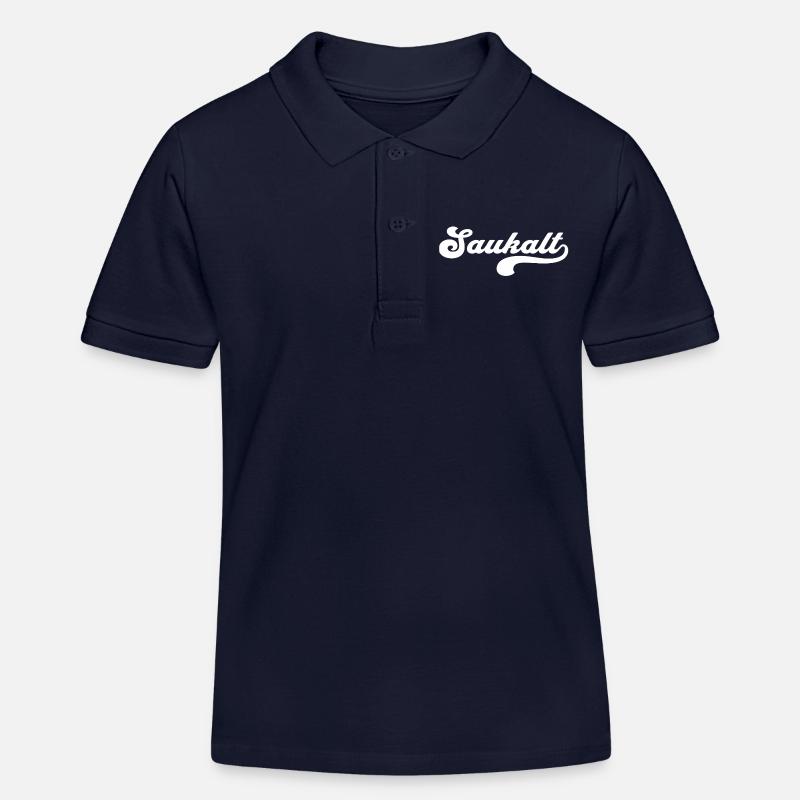 Froid glacial - Polo enfant bio Stanley/Stella - bleu marine