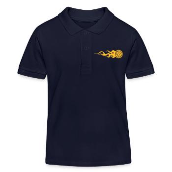 Volleyball - Polo enfant bio Stanley/Stella - bleu marine - Devant