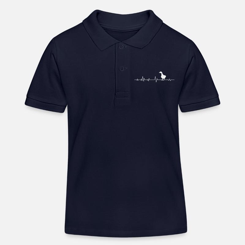 Oche d'oca - Polo bambino bio di Stanley/Stella - navy