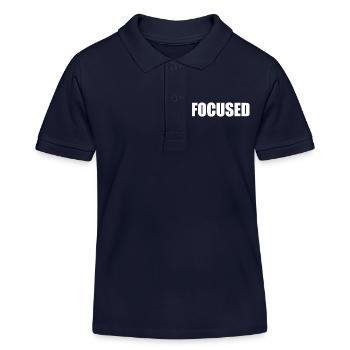 Focused - Kids Organic Polo Shirt by Stanley/Stella - navy - Front