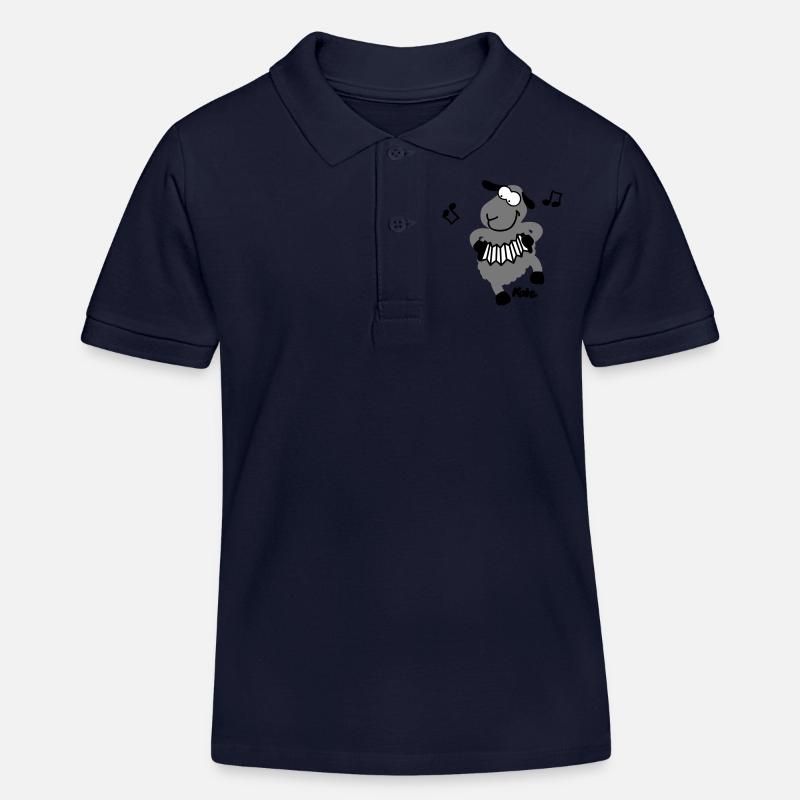 mouton(3c) - Polo enfant bio Stanley/Stella - bleu marine