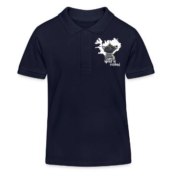 Polarfuchs Island - Kinder Organic Poloshirt Mini Sprinter von Stanley/Stella - Navy - Vorne
