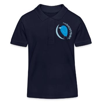 Frühaufsteher (Vogel) - Kinder Organic Poloshirt Mini Sprinter von Stanley/Stella - Navy - Vorne