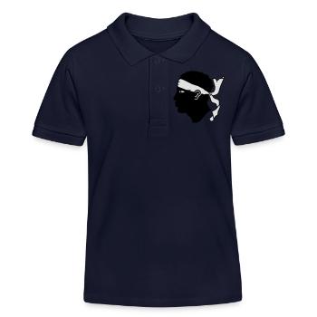 corse - Polo enfant bio Stanley/Stella - bleu marine - Devant