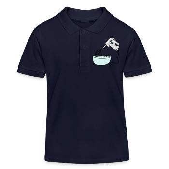 Mixing Bowl And Handmixer - Kinder Organic Poloshirt Mini Sprinter von Stanley/Stella - Navy - Vorne