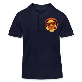 Party Duck - Kinder Organic Poloshirt Mini Sprinter von Stanley/Stella - Navy - Vorne