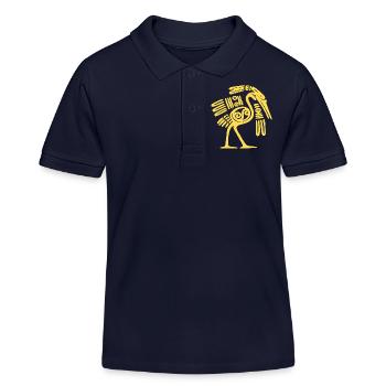 Oiseau mexicain - Polo enfant bio Stanley/Stella - bleu marine - Devant