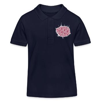 Cadeau Amour Expérience Joie Passion Bonheur - Polo enfant bio Stanley/Stella - bleu marine - Devant