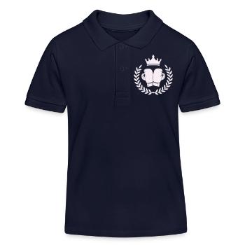 Armoiries de boxe Boxe - Polo enfant bio Stanley/Stella - bleu marine - Devant