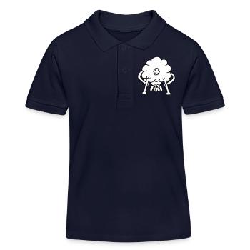 schaf von hinten - Kinder Organic Poloshirt Mini Sprinter von Stanley/Stella - Navy - Vorne