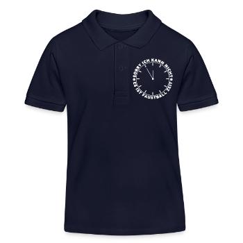 Sorry ich kann nicht Es ist Faustball Zeit - Kinder Organic Poloshirt Mini Sprinter von Stanley/Stella - Navy - Vorne
