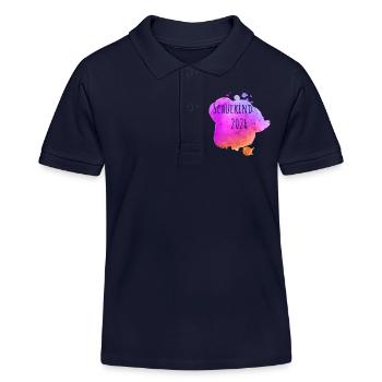 Schulkind 2026 - Kinder Organic Poloshirt Mini Sprinter von Stanley/Stella - Navy - Vorne