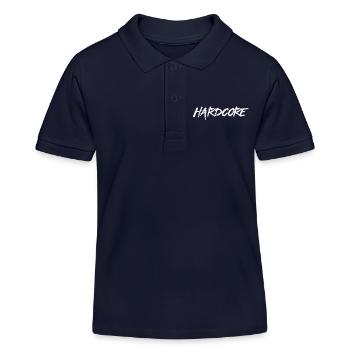 Hardcore White Version-One - Kinder Organic Poloshirt Mini Sprinter von Stanley/Stella - Navy - Vorne