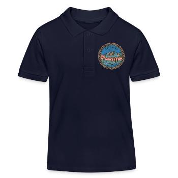 State-of-Colorado, Nil-Sine-Numine, USA - Kinder Organic Poloshirt Mini Sprinter von Stanley/Stella - Navy - Vorne