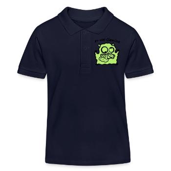 trop de légumes - Polo enfant bio Stanley/Stella - bleu marine - Devant