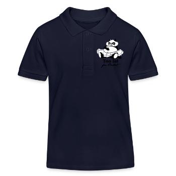 Too fat for ballett - Kids Organic Polo Shirt by Stanley/Stella - navy - Front