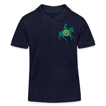 Drapeau de l’État de Washington Cowboy - Polo enfant bio Stanley/Stella - bleu marine - Devant