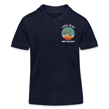 Kfz-Mechaniker-Geschenke - Kinder Organic Poloshirt Mini Sprinter von Stanley/Stella - Navy - Vorne