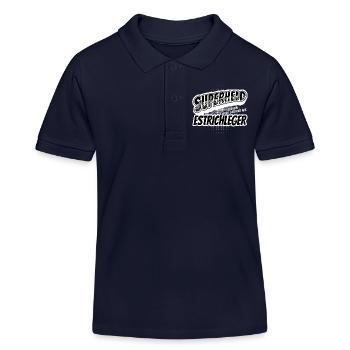 Superheld, clever getarnt als Estrichleger - Kinder Organic Poloshirt Mini Sprinter von Stanley/Stella - Navy - Vorne
