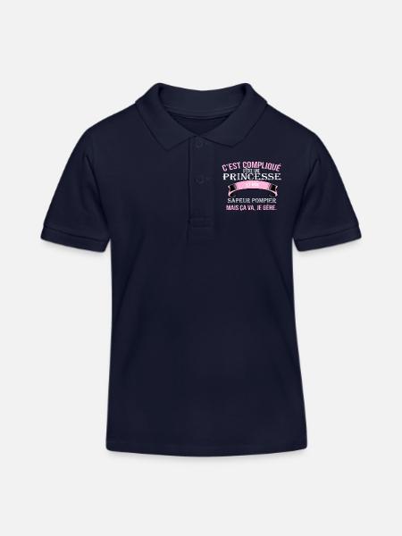 feuerwehr~~POS=TRUNC - Kinder Organic Poloshirt Mini Sprinter von Stanley/Stella - Navy