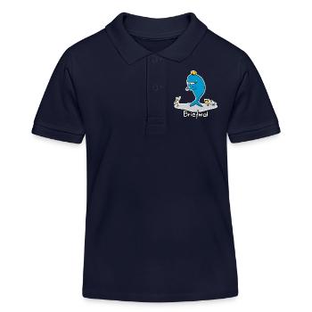 Briefwal - Kinder Organic Poloshirt Mini Sprinter von Stanley/Stella - Navy - Vorne