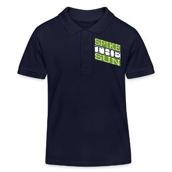 geek beach volleyball skills - Kinder Organic Poloshirt Mini Sprinter von Stanley/Stella - Navy - Vorne