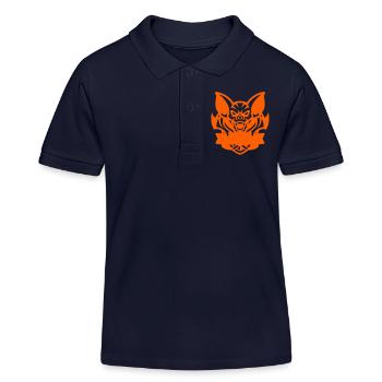 Fledermaus E-Sport Logo - Kids Organic Polo Shirt by Stanley/Stella - navy - Front