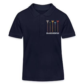 Rechenzentrum Gärtner Garten Gartenarbeit - Kinder Organic Poloshirt Mini Sprinter von Stanley/Stella - Navy - Vorne