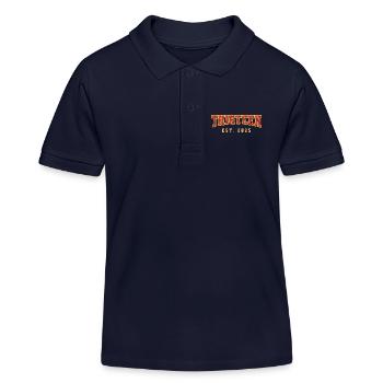 Dreizehn Est. 2025 PNG 13. Geburtstagsfeier - Kinder Organic Poloshirt Mini Sprinter von Stanley/Stella - Navy - Vorne